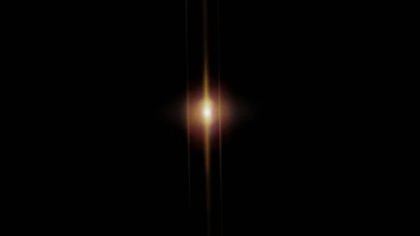 Optikai Napfény Lencse Flare Effect Izolált Fekete Háttér Lencse Fellobbanása Stock Kép