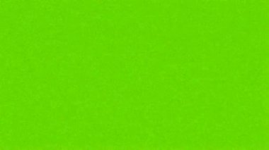 Yeşil Arkaplan 4K Animasyonundaki TV Statik Elektronik Gürültüsünün Kötü Sinyali.