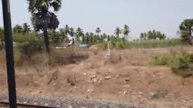 Hint Treni Yolculuğu 4K Stok Görüntüsü. Hint Demiryolları. 