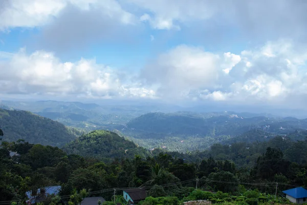 Munnar City Und Mountanin View Teeplantagen Beste Teepflanzen Munnar Kerala — Stockfoto