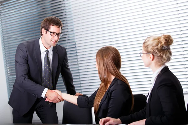 Business people shaking hands — Stock Photo, Image