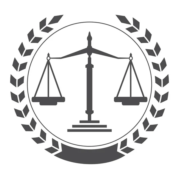 Legge Equilibrio Avvocato Monogramma Logo Design Studio Legale Ufficio Vettoriale — Vettoriale Stock