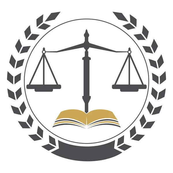 Bildung Law Balance Und Rechtsanwalt Monogramm Logo Design Anwaltskanzlei Und — Stockvektor