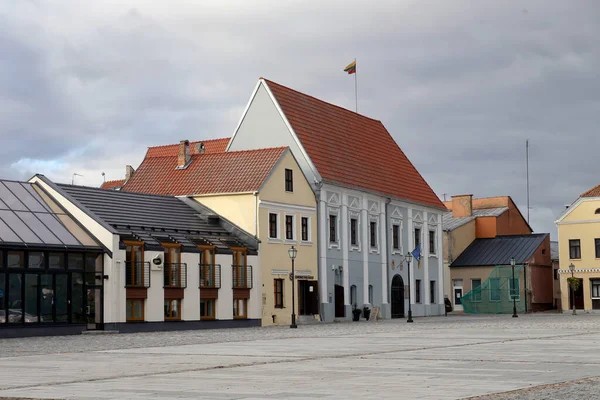 Eine Kleine Stadt Der Mitte Litauens Mit Einem Schönen Alten — Stockfoto