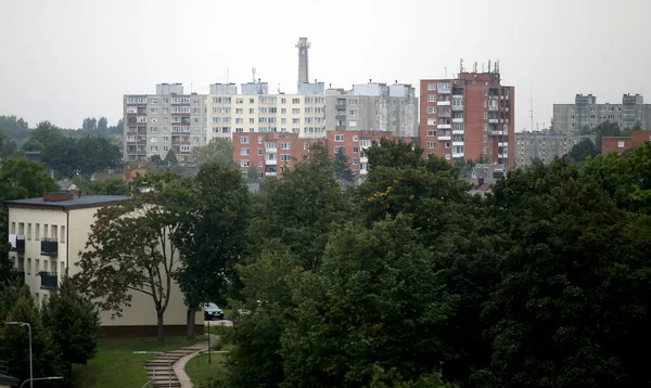 Eine Kleine Stadt Der Mitte Litauens Mit Einem Schönen Alten — Stockfoto