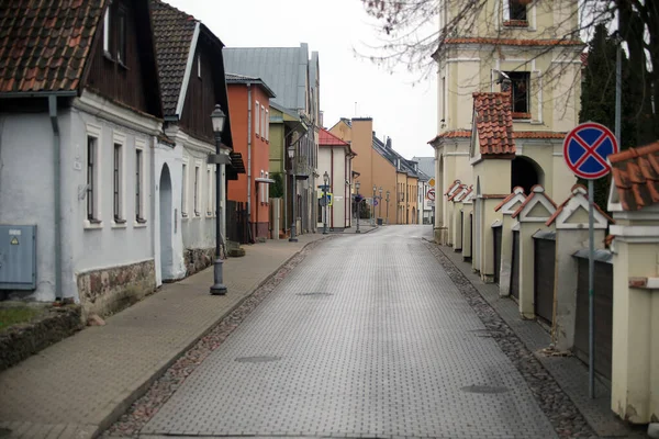 Litvanya Nın Ortasında Kedainiai Adında Güzel Bir Kasabası Olan Küçük — Stok fotoğraf