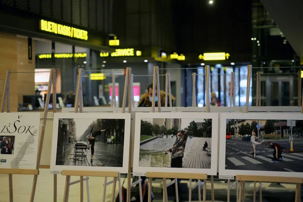När Gallerier Och Utställningshallar Stängdes Pandemin Anordnade Fotojournalisten Algimantas Barzdzius — Stockfoto
