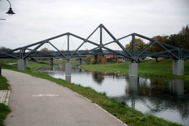 Tahta yaya köprüsü, ahşap yapı, Litvanya, Kedainiai