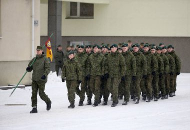 Litvanya Askeri Akademisi Yemini, Kış, Vilnius 10 02 2018