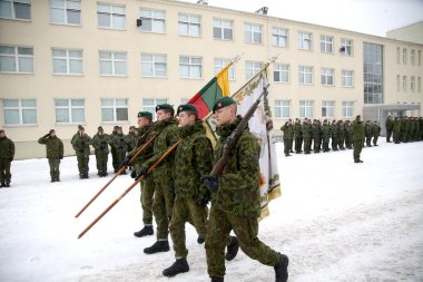 Litvanya Askeri Akademisi Yemini, Kış, Vilnius 10 02 2018