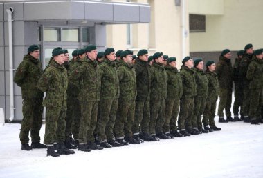 Litvanya Askeri Akademisi Yemini, Kış, Vilnius 10 02 2018