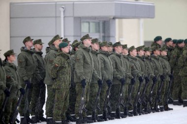 Litvanya Askeri Akademisi Yemini, Kış, Vilnius 10 02 2018