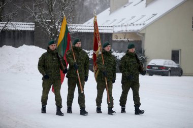 Litvanya Askeri Akademisi Yemini, Kış, Vilnius 10 02 2018