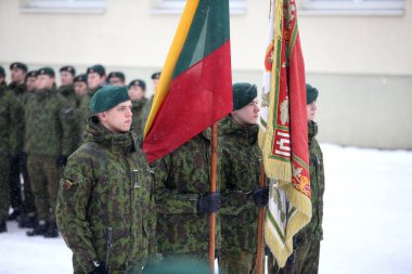 Litvanya Askeri Akademisi Yemini, Kış, Vilnius 10 02 2018