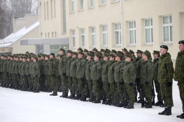 Litvanya Askeri Akademisi Yemini, Kış, Vilnius 10 02 2018