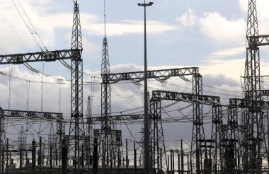 Elektrik enerjisi üretmek için güç istasyonu. Litvanya