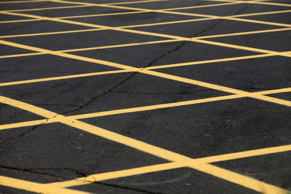 Жовта Дорога Паркування — стокове фото