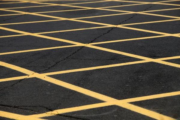 Жовта Дорога Паркування — стокове фото