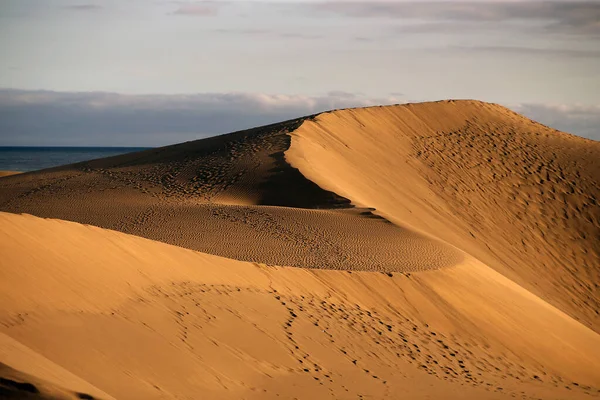 Dunas Corralejo Deserto Fuerteventura Nas Ilhas Canárias Espanha — Fotografia de Stock