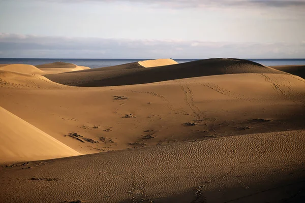 Dunas Corralejo Deserto Fuerteventura Nas Ilhas Canárias Espanha — Fotografia de Stock