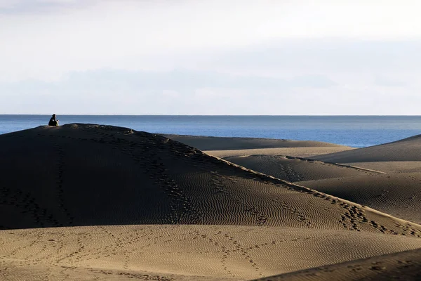 Dunas Corralejo Deserto Fuerteventura Nas Ilhas Canárias Espanha — Fotografia de Stock