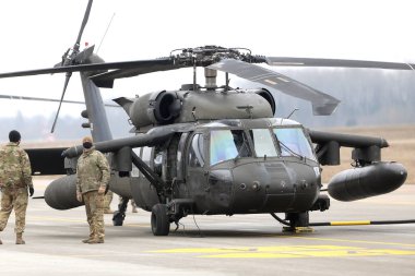 UH-60 Kara Şahin Helikopterleri, Karmelava Havaalanı, Litvanya 25. 03 2021