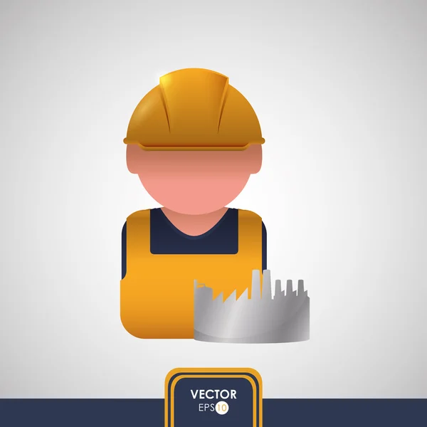 Construcción y diseño industrial — Vector de stock