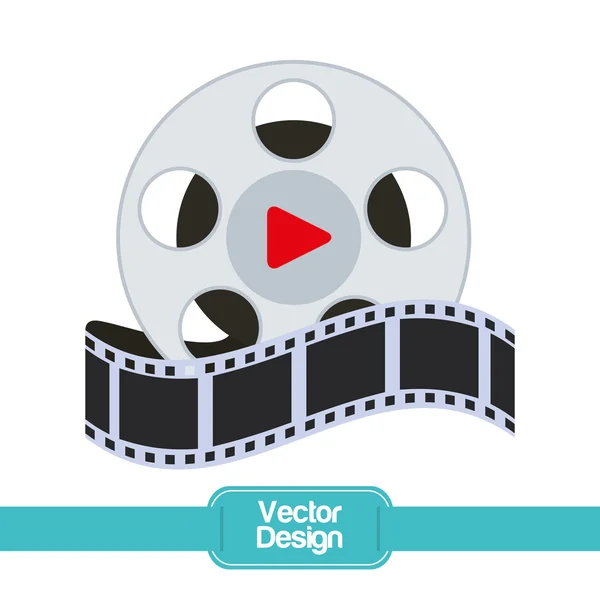 Diseño de icono de película — Archivo Imágenes Vectoriales
