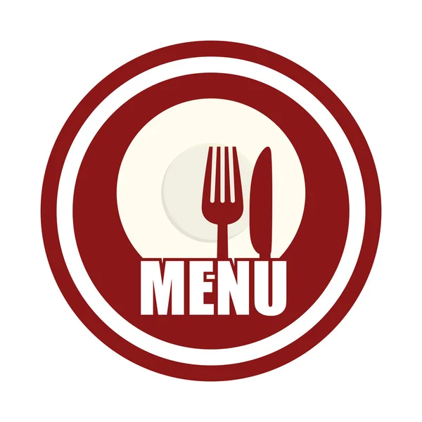 Menu and food design — Stock Vector