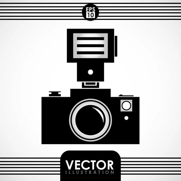 Icona della fotocamera Design — Vettoriale Stock