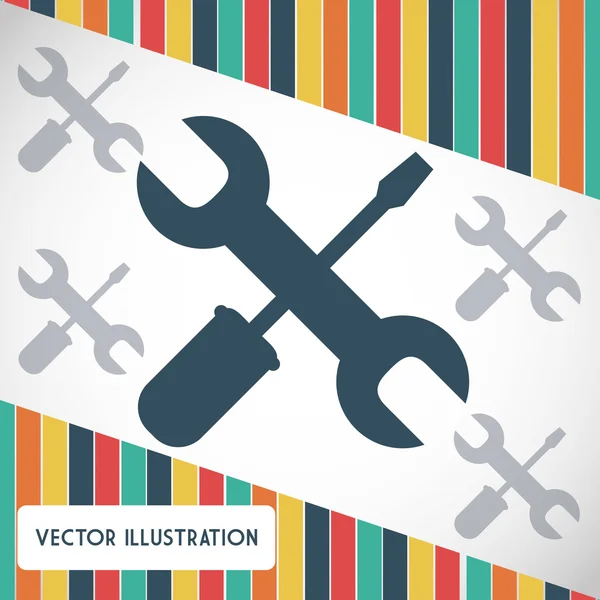 Construcción y diseño industrial — Vector de stock