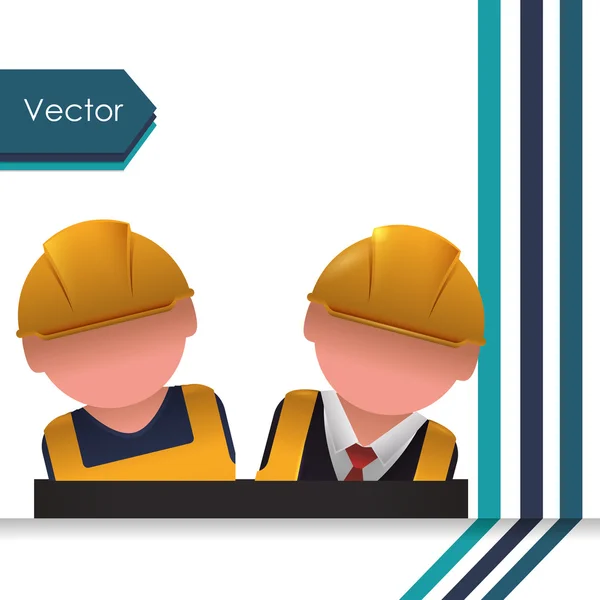 Construcción y diseño industrial — Vector de stock