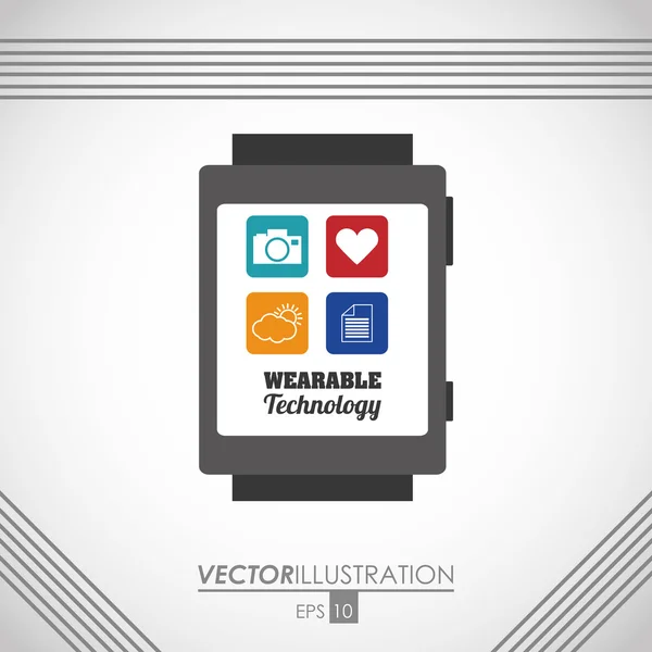 Pictogram technologieontwerp — Stockvector