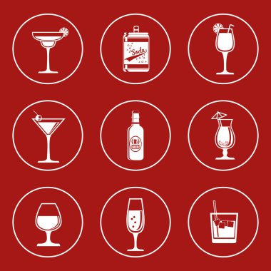 İçecekler simgesi tasarım