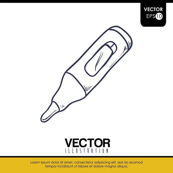 Icono médico y hospitalario — Vector de stock