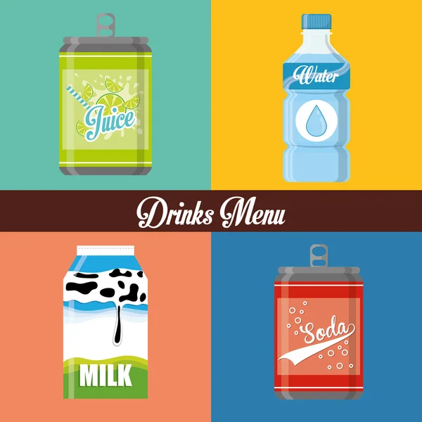 Design de ícone de bebidas —  Vetores de Stock