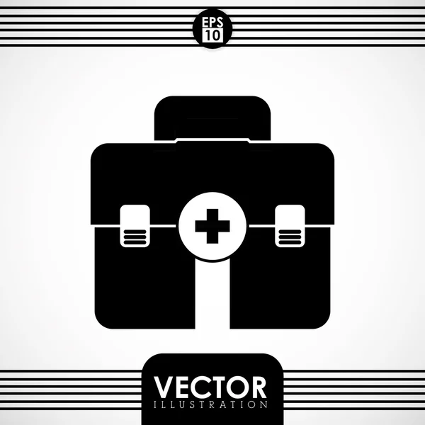 Ícone médico e hospitalar — Vetor de Stock