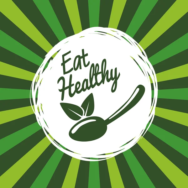 Makanan organik dan sehat - Stok Vektor