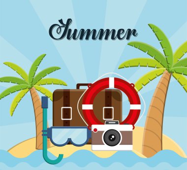 Seyahat simgeleri tasarım