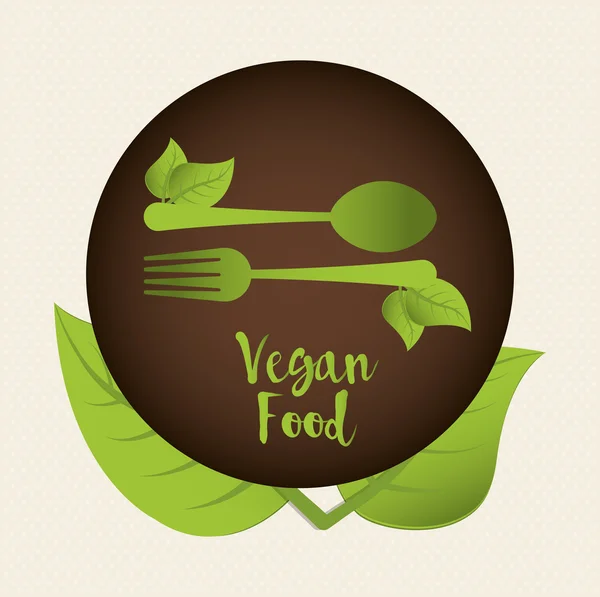 Vegan icon дизайн — стоковий вектор