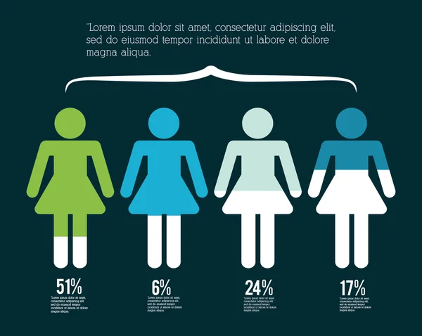 Infografik Menschen gestalten — Stockvektor