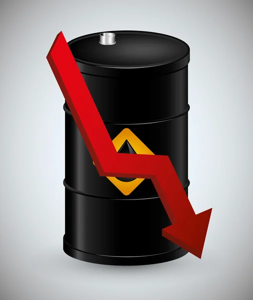 Conception du prix du pétrole — Image vectorielle