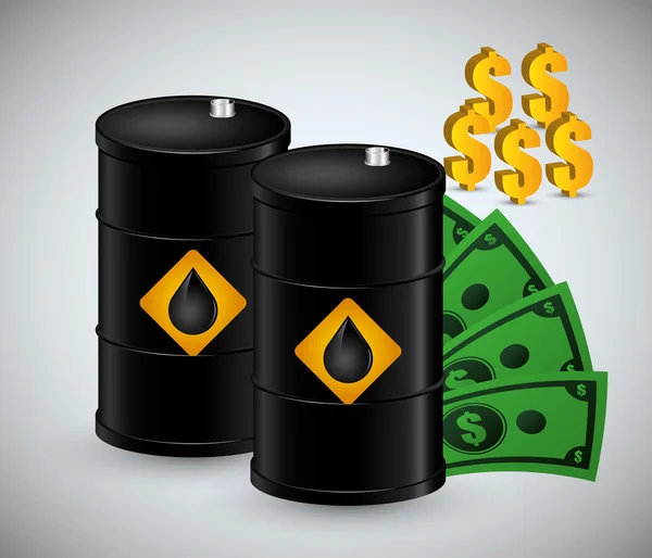 Projeto de preço do petróleo — Vetor de Stock