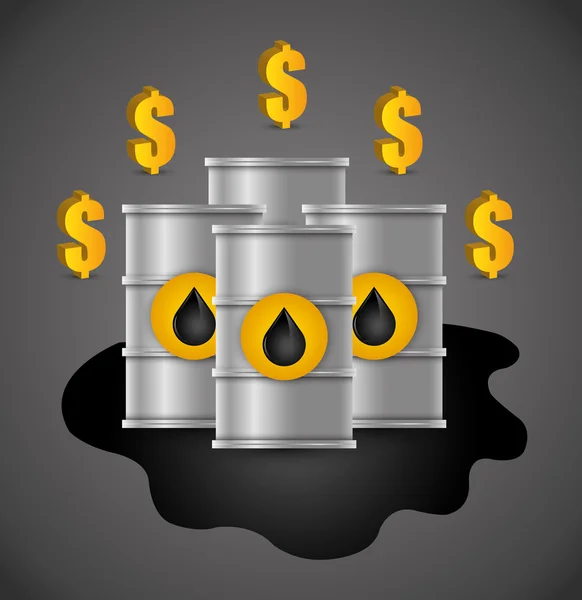 Oil price design — Stock Vector