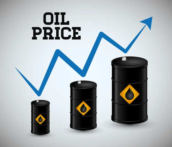 Progettazione prezzo del petrolio — Vettoriale Stock