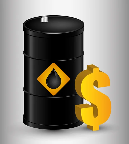 Projeto de preço do petróleo —  Vetores de Stock