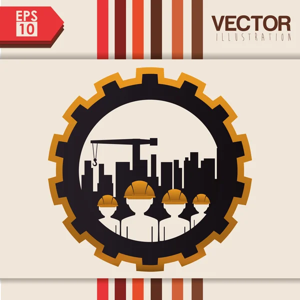 Construcción y diseño industrial — Vector de stock