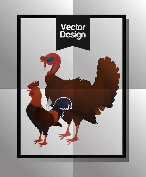Design von Bauernhof-Ikonen — Stockvektor