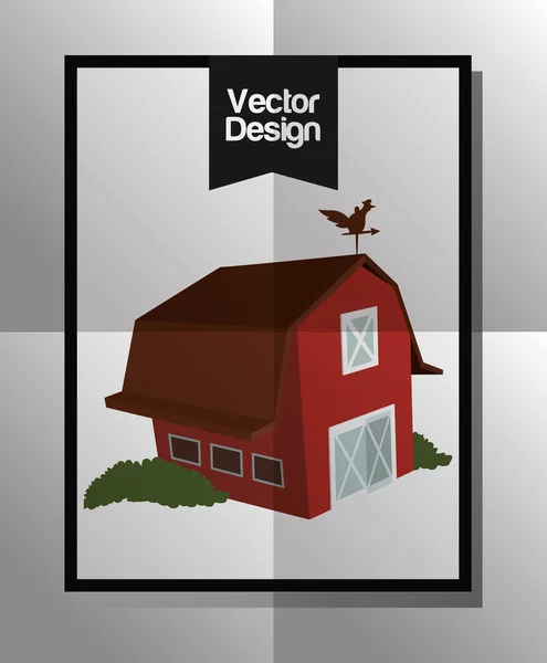 Diseño del icono de granja — Vector de stock