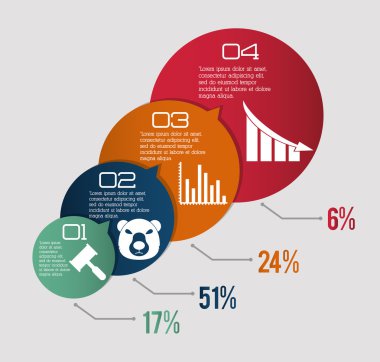 Infographic simgesi tasarım